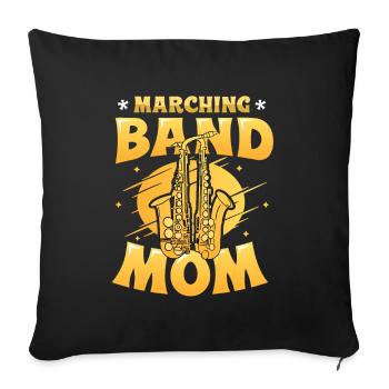 Marching Band Mom Saxophon Band Mom. - Sofakissenbezug 45 x 45 cm - Schwarz - Vorne