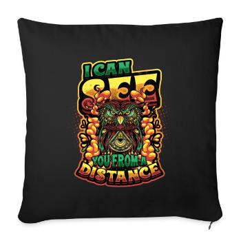 Ich Kann Dich Aus Der Ferne Sehen Taro-karten - Sofakissenbezug 45 x 45 cm - Schwarz - Vorne