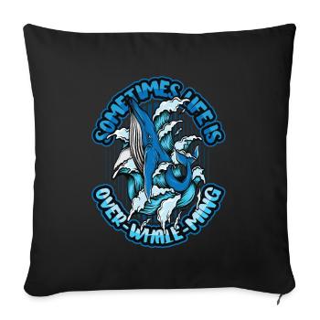 Parfois, la vie est trop belle pour être vraie - Housse de coussin décorative 45 x 45 cm - noir - Devant