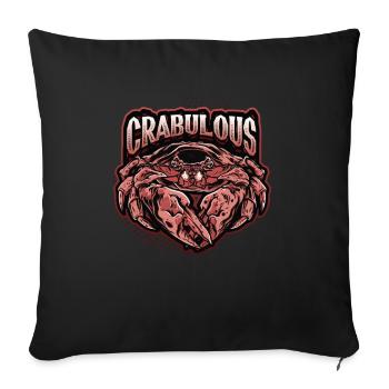 Crabulous Funny Crab Lovers - Sofa pillowcase 17,3'' x 17,3'' (45 x 45 cm) - black - Front