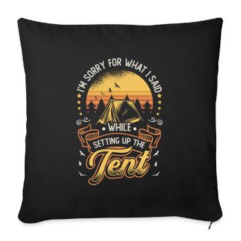 Je suis désolé pour ce que j’ai dit - Housse de coussin décorative 45 x 45 cm - noir - Devant