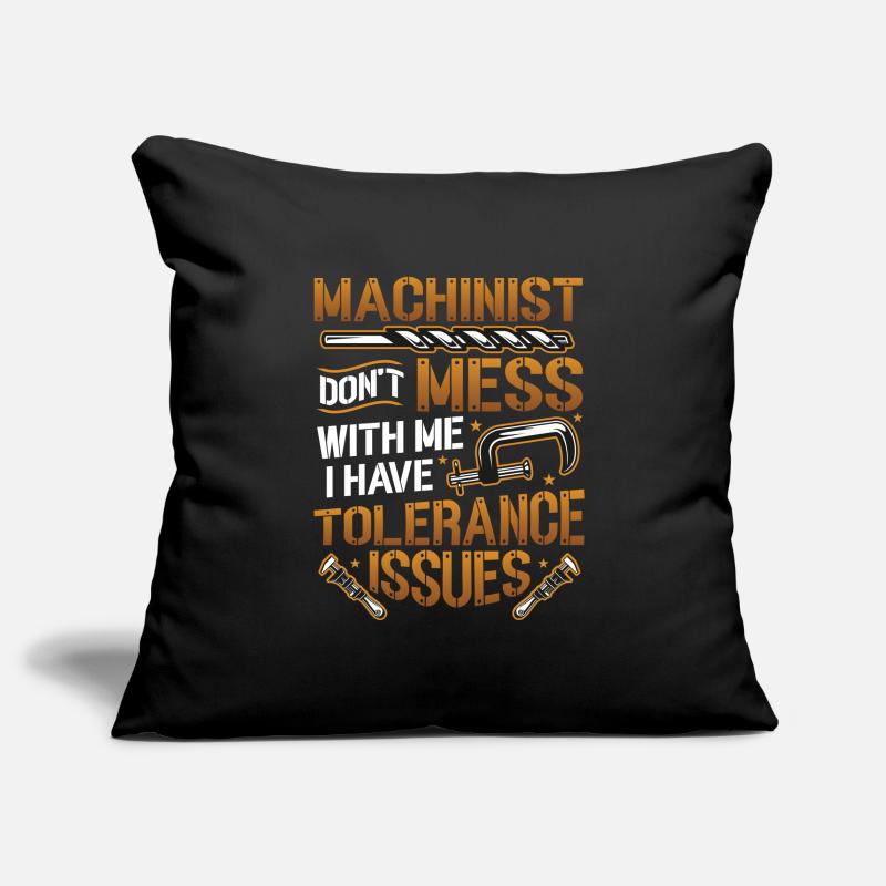 Machine operators have tolerance problems Sofa pillowcase 17,3'' x 17,3'' (45 x 45 cm)