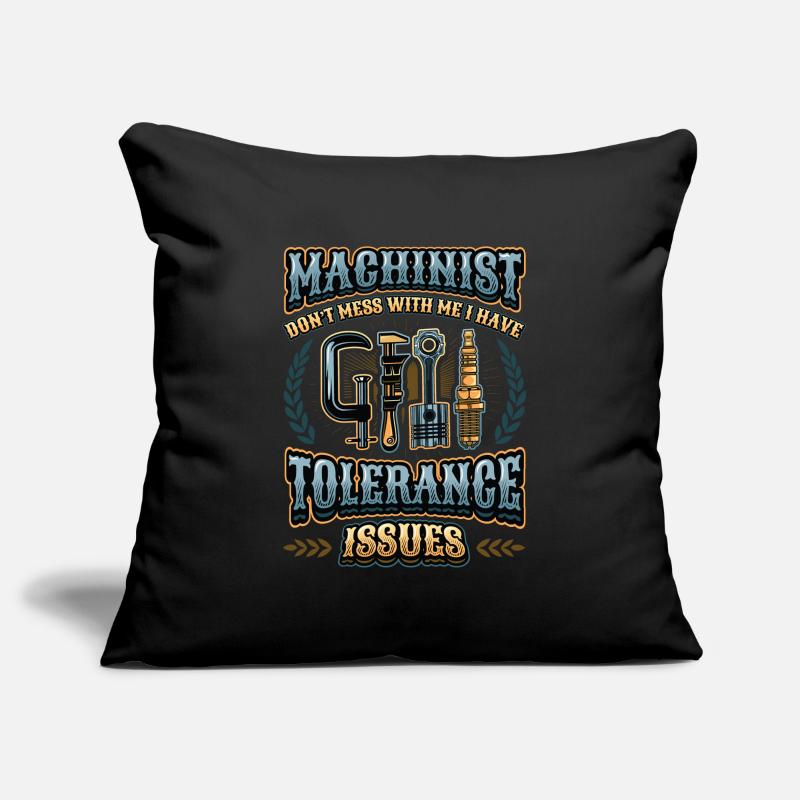 Machine operators have tolerance problems Sofa pillowcase 17,3'' x 17,3'' (45 x 45 cm)