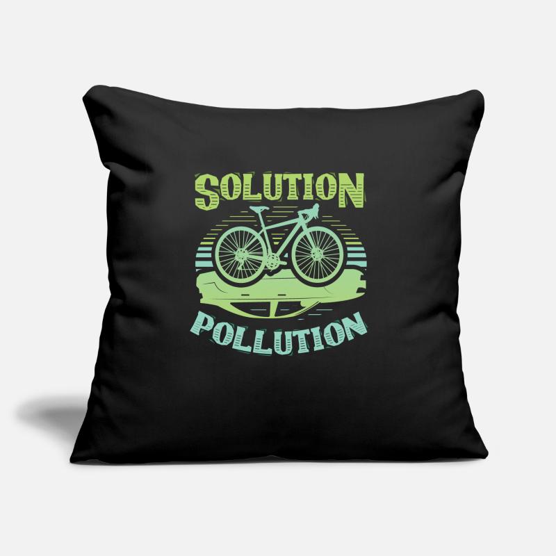 Polution Solution Environmental Protection Cycling Sofa pillowcase 17,3'' x 17,3'' (45 x 45 cm)