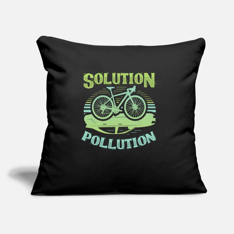 Polution Solution Environmental Protection Cycling Sofa pillowcase 17,3'' x 17,3'' (45 x 45 cm)
