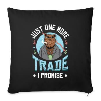 Plus qu’un seul échange que je promets - Housse de coussin décorative 45 x 45 cm - noir - Devant