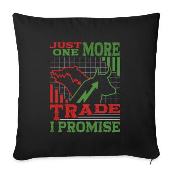 Un seul métier, je vous le promets - Housse de coussin décorative 45 x 45 cm - noir - Devant