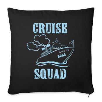 Family Cruise Squad 2023 Shirt, passende Gruppe - Sofakissenbezug 45 x 45 cm - Schwarz - Vorne