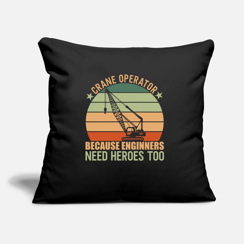 Crane Operator Kranführer Sofa pillowcase 17,3'' x 17,3'' (45 x 45 cm)