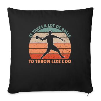 A Lot Of Balls Dodgeball - Sofa pillowcase 17,3'' x 17,3'' (45 x 45 cm) - black - Front
