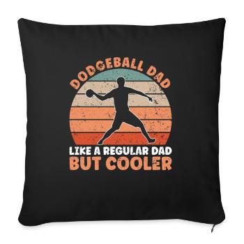 Papa ballon chasseur - Housse de coussin décorative 45 x 45 cm - noir - Devant