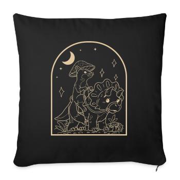 Cottagecore Fuchs - Sofakissenbezug 45 x 45 cm - Schwarz - Vorne