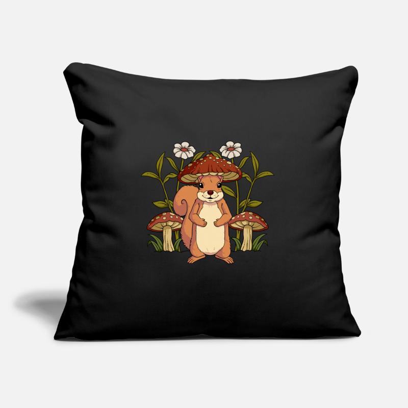 Cottagecore Eichhörnchen Sofakissenbezug 45 x 45 cm