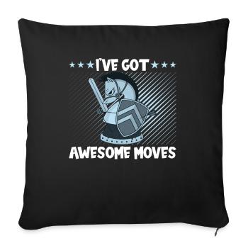 Chess Choose Your Weapon - Sofa pillowcase 17,3'' x 17,3'' (45 x 45 cm) - black - Front