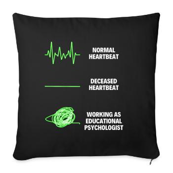 Educational Psychologist Sayings Special Education - Sofa pillowcase 17,3'' x 17,3'' (45 x 45 cm) - black - Front