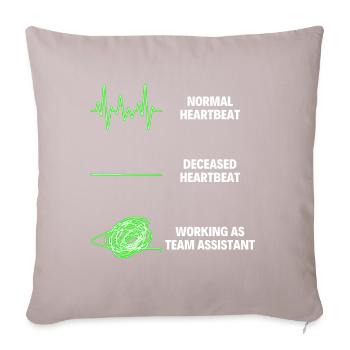 Team Assistant Worker Funny Team Assistant Jobs - Sofa pillowcase 17,3'' x 17,3'' (45 x 45 cm) - light taupe - Front