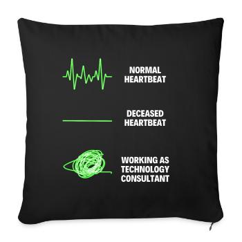 Funny Technology Consultant Worker Technologist - Sofakissenbezug 45 x 45 cm - Schwarz - Vorne