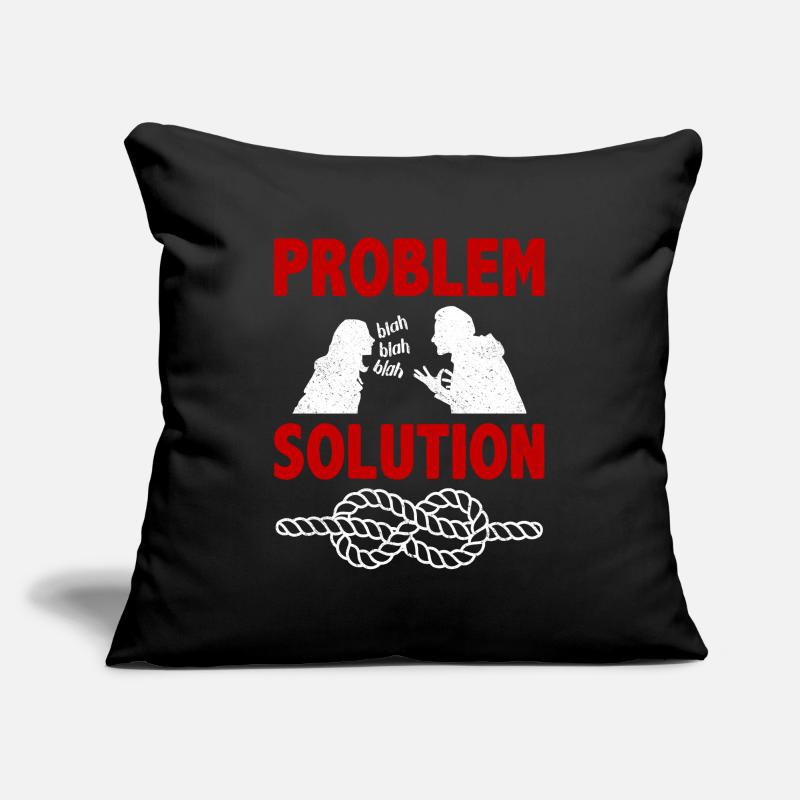 Nouer la boucle de nœud Solution Hobby Housse de coussin décorative 45 x 45 cm