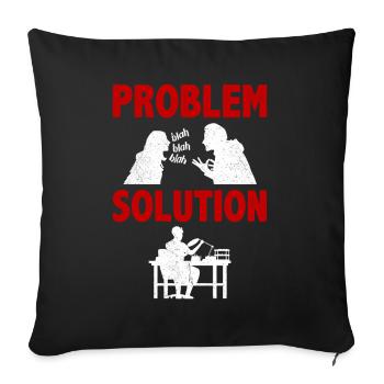 Necklace Making Jewelry Problem Solution Hobby - Sofa pillowcase 17,3'' x 17,3'' (45 x 45 cm) - black - Front