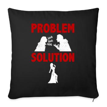 Opera Singing Theatre Musical Problem Solution - Sofakissenbezug 45 x 45 cm - Schwarz - Vorne