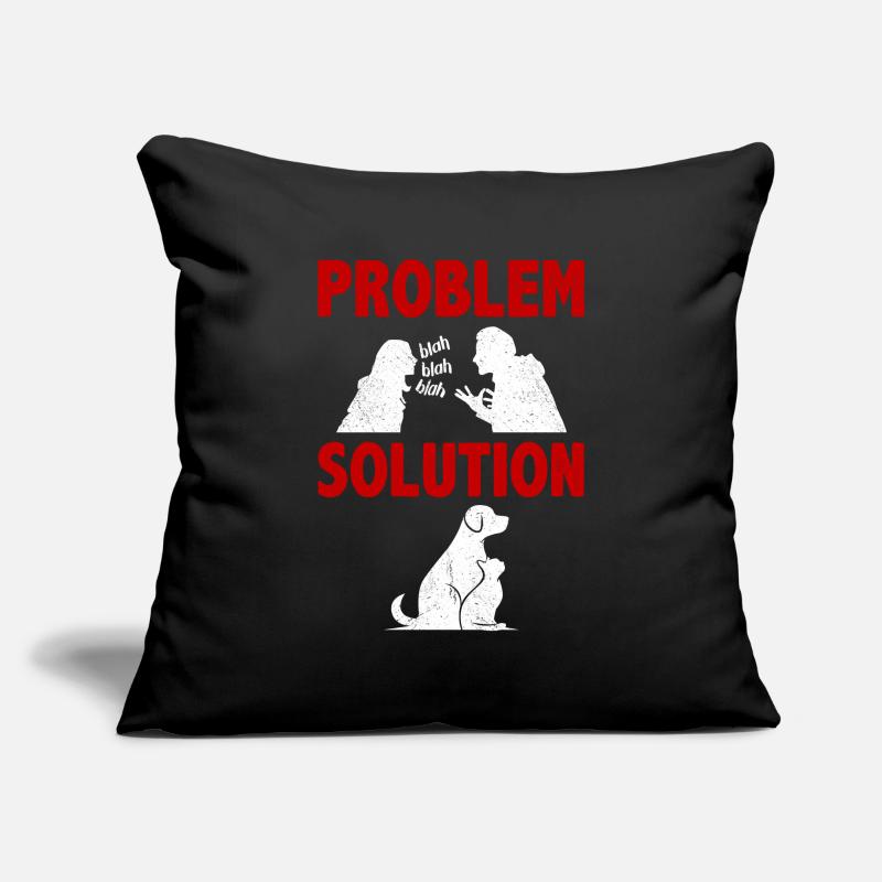 Pet Sitting Pet Sitter Problem Solution Hobby Sofa pillowcase 17,3'' x 17,3'' (45 x 45 cm)