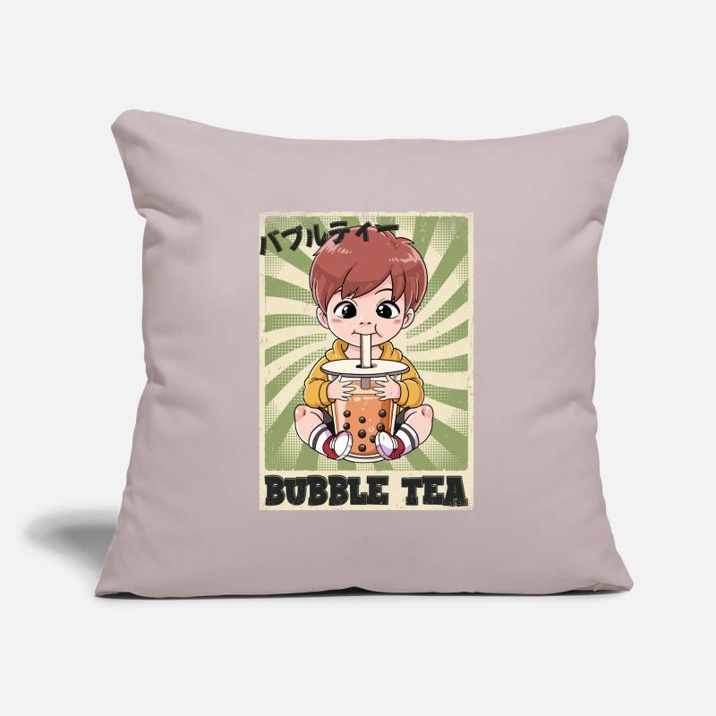 Boba Tea Junge Bubble Tea Sofakissenbezug 45 x 45 cm