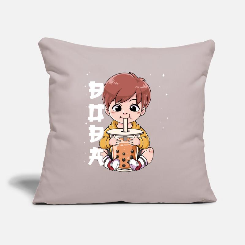 Boba Tea Junge Bubble Tea Sofakissenbezug 45 x 45 cm