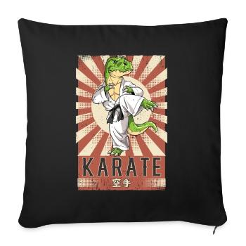 Karate - Sofakissenbezug 45 x 45 cm - Schwarz - Vorne