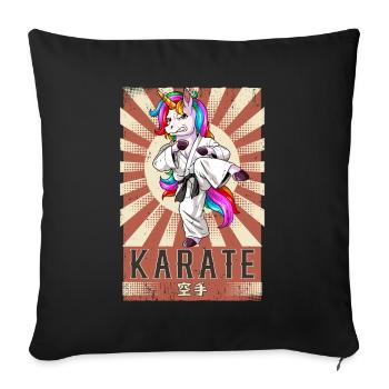Karate - Sofakissenbezug 45 x 45 cm - Schwarz - Vorne
