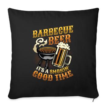 Griller - Housse de coussin décorative 45 x 45 cm - noir - Devant