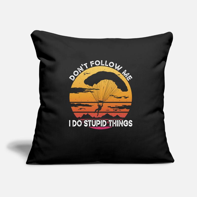 Paraglider Do Stupid Things Sofakissenbezug 45 x 45 cm