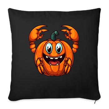 Lobster Pumpkin Lazy Halloween Party Costume for - Sofa pillowcase 17,3'' x 17,3'' (45 x 45 cm) - black - Front
