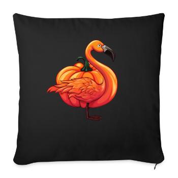 Flamingo Pumpkin Lazy Halloween Party Costume Kids - Sofakissenbezug 45 x 45 cm - Schwarz - Vorne