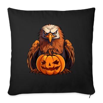 Eagle Pumpkin Lazy Halloween Party Costume Kids - Sofakissenbezug 45 x 45 cm - Schwarz - Vorne