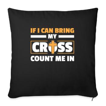 Chaplain Parish Priest - Sofa pillowcase 17,3'' x 17,3'' (45 x 45 cm) - black - Front