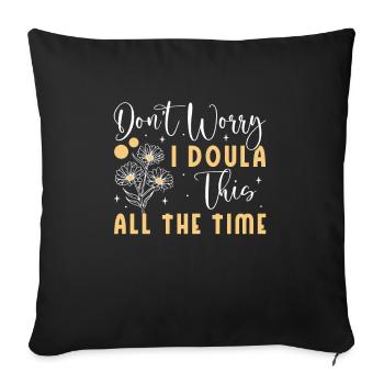 Doula Nurse Midwife - Sofa pillowcase 17,3'' x 17,3'' (45 x 45 cm) - black - Front