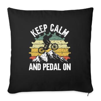 MTB Keep Calm - Sofa pillowcase 17,3'' x 17,3'' (45 x 45 cm) - black - Front