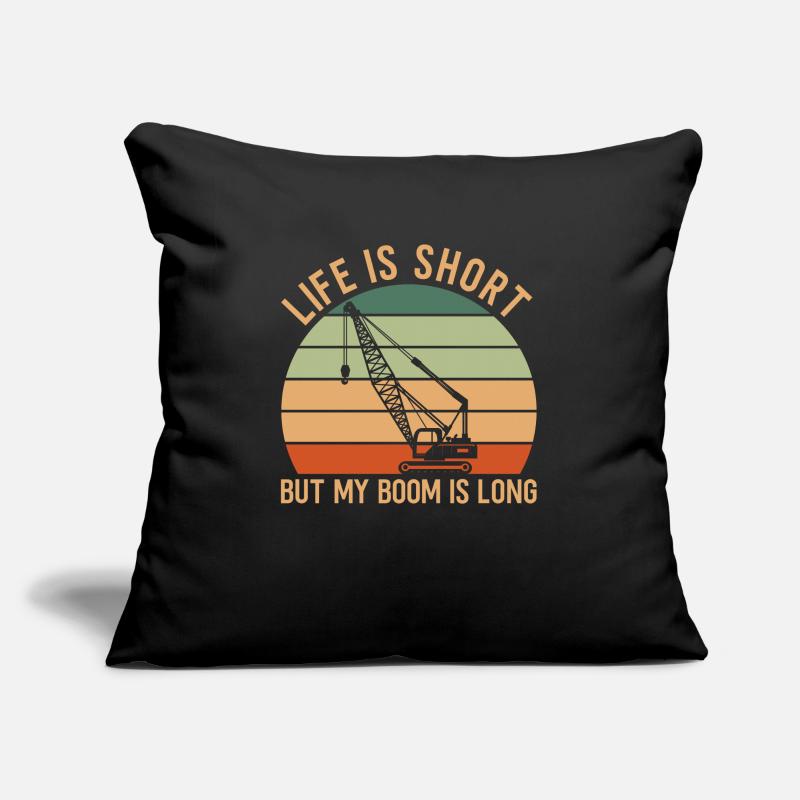Kranfahrer Spruch Sofakissenbezug 45 x 45 cm