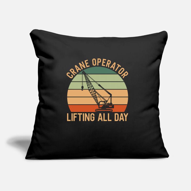 Kranfahrer Spruch Sofakissenbezug 45 x 45 cm
