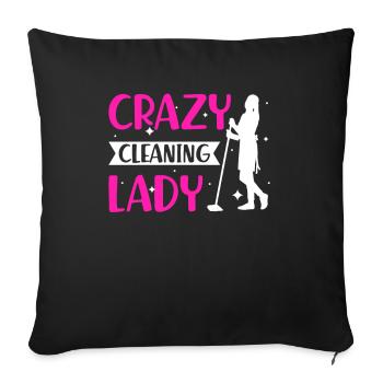 Week of Appreciation for Housekeeping - Sofa pillowcase 17,3'' x 17,3'' (45 x 45 cm) - black - Front