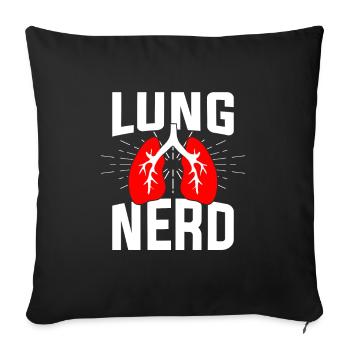 Respiratory Therapist Respiratory Therapy - Sofa pillowcase 17,3'' x 17,3'' (45 x 45 cm) - black - Front