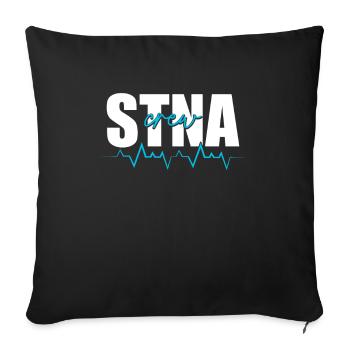 STNA Certified Nursing Assistant - Sofa pillowcase 17,3'' x 17,3'' (45 x 45 cm) - black - Front