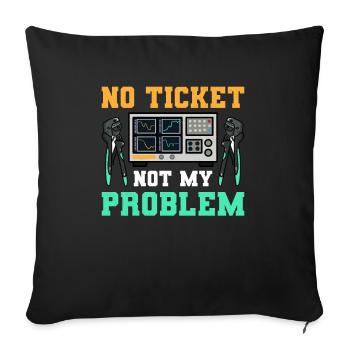 Network Administrator System Administrator Network - Sofa pillowcase 17,3'' x 17,3'' (45 x 45 cm) - black - Front