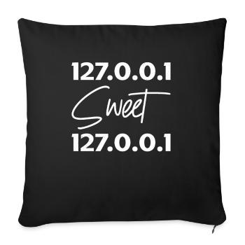 Network Administrator System Administrator Network - Sofa pillowcase 17,3'' x 17,3'' (45 x 45 cm) - black - Front
