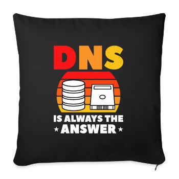 Network Administrator System Administrator Network - Sofa pillowcase 17,3'' x 17,3'' (45 x 45 cm) - black - Front