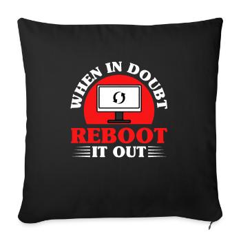 Network Administrator System Administrator Network - Sofa pillowcase 17,3'' x 17,3'' (45 x 45 cm) - black - Front