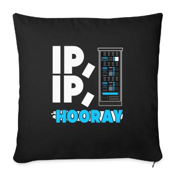 Network Administrator System Administrator Network - Sofa pillowcase 17,3'' x 17,3'' (45 x 45 cm) - black - Front