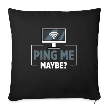 Network Administrator System Administrator Network - Sofa pillowcase 17,3'' x 17,3'' (45 x 45 cm) - black - Front