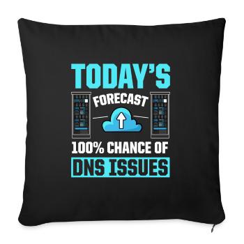 Network Administrator System Administrator Network - Sofa pillowcase 17,3'' x 17,3'' (45 x 45 cm) - black - Front