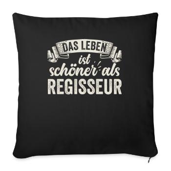 Lustige Regisseur Kamera Drehbuch Schauspieler - Sofakissenbezug 45 x 45 cm - Schwarz - Vorne